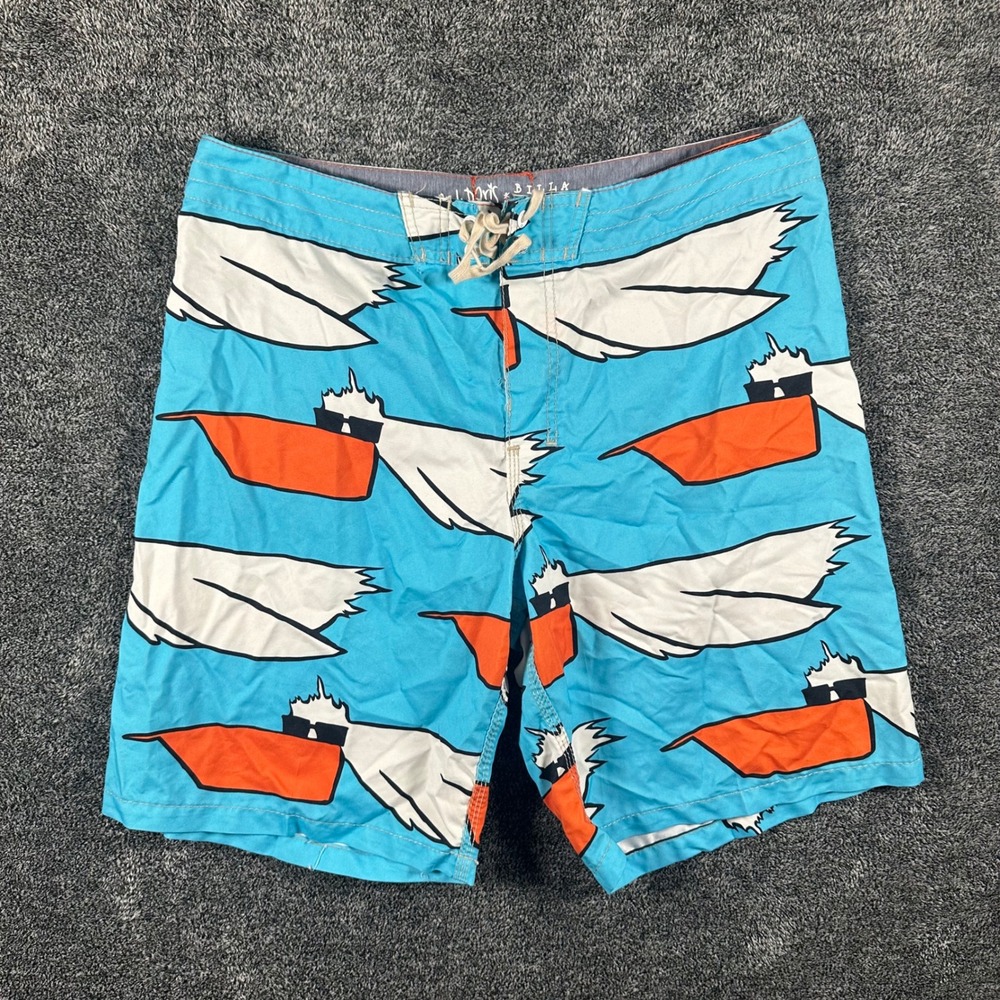 Billabong Andy Davis Board Shorts Mens 34 Blue Pelican Recycler Series AOP